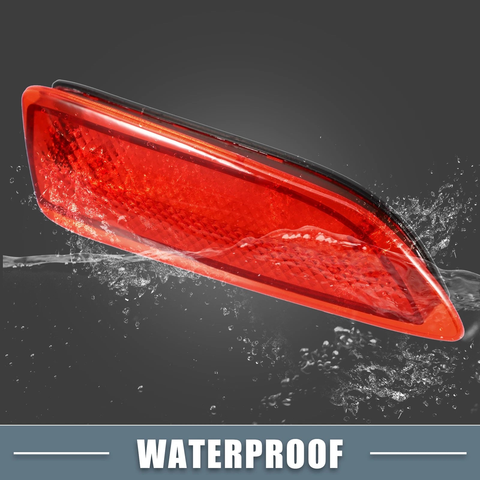 2X Rear Bumper Reflector LED Brake Tail Light 81920-02030 for Toyota Corolla (2014–2019)