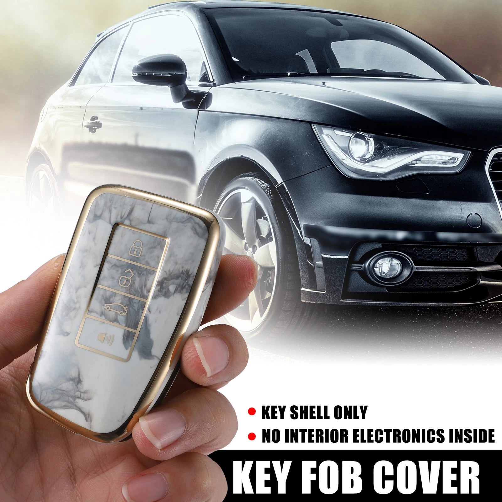 Key Fob Cover Case for Lexus ES350 RX GS LS NX (4 Button)