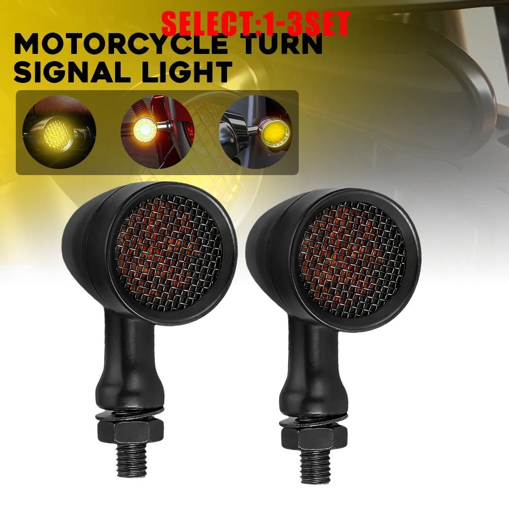 2X LED Turn Signal Lights for Universal Motorcycles (2-6X)