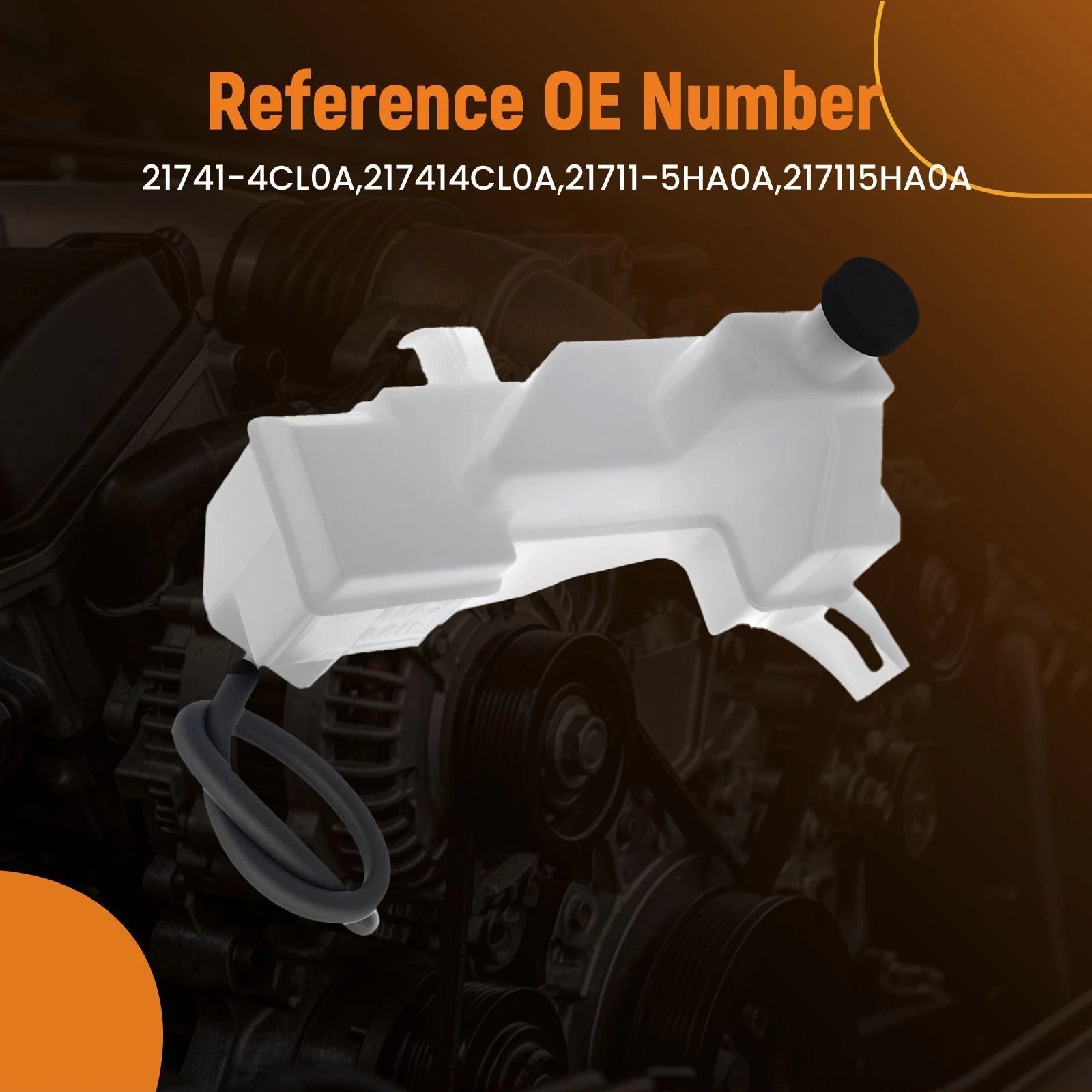 Coolant Overflow Tank Assembly for Nissan Rogue (2014–2020) 21741-4CL0A