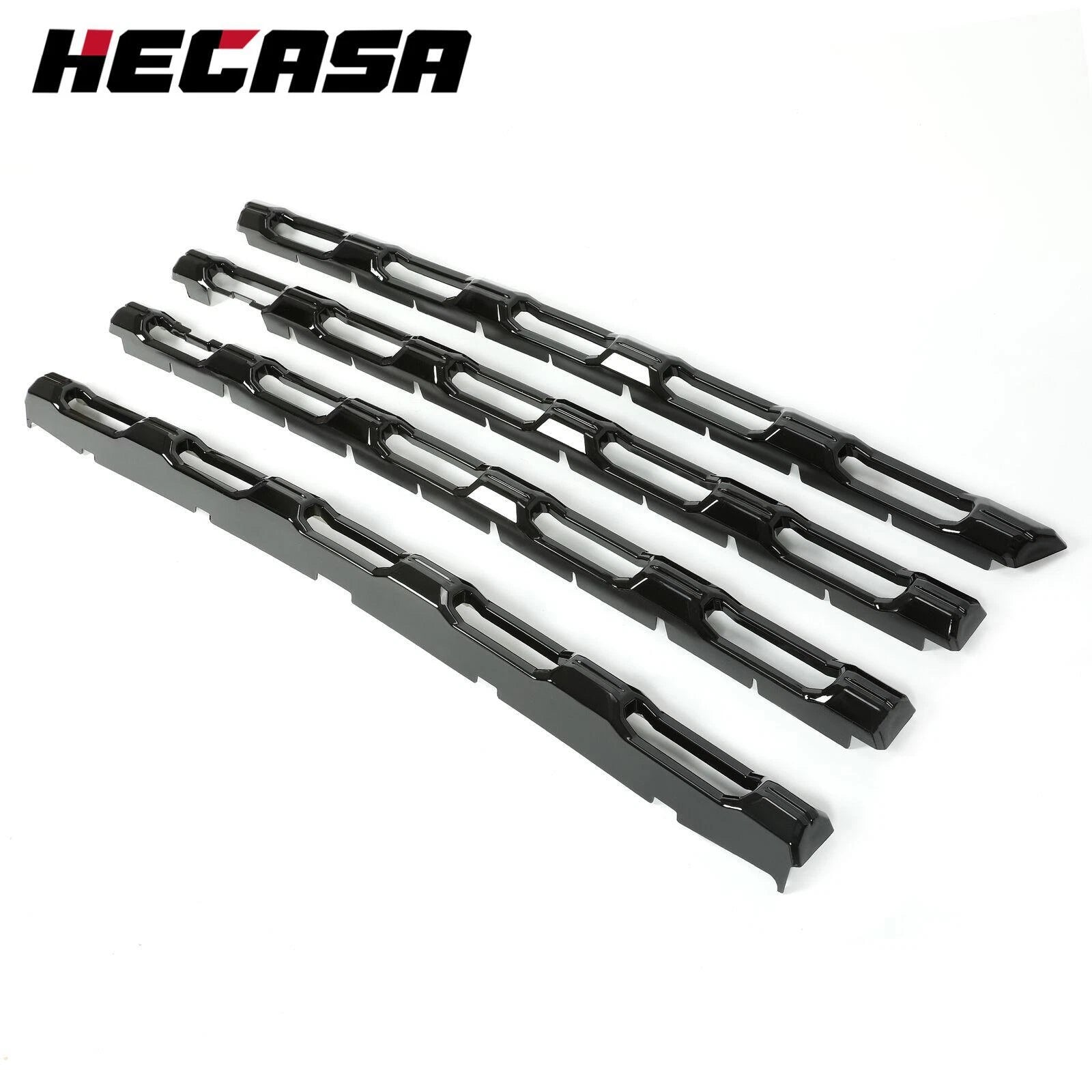 Gloss Black Grille Insert Overlay for Chevy Silverado 2500HD 3500 HD (2020–2023)