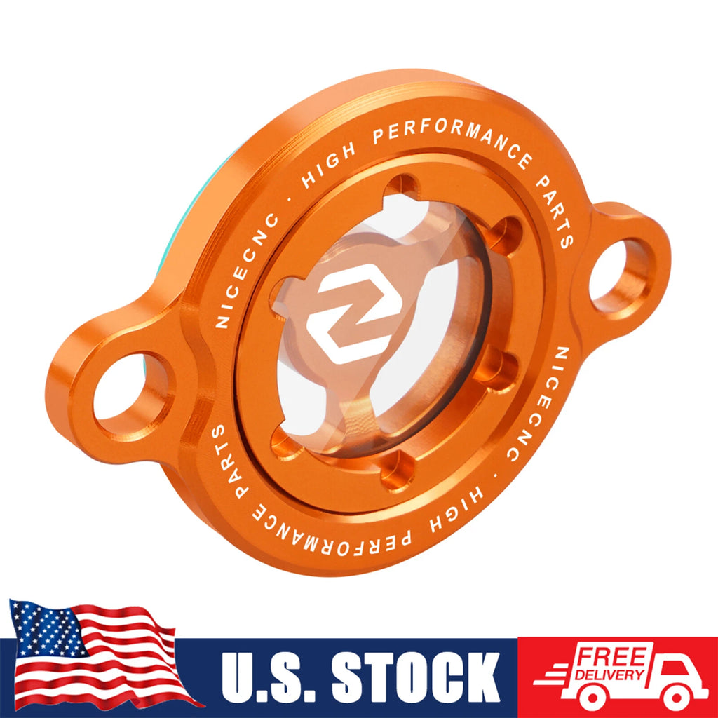 Clear Oil Filter Cover Cap for KTM 250 350 450 500 XCF EXC-F (2017–2025)