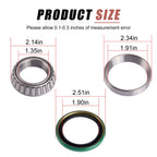 Rear Hub Repair Kit for Polaris Scrambler 500 4x4 (1998–2012) 2x4 (2001–2002)