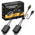 Set of 2 LED Headlight Bulbs with Canbus Decoder for