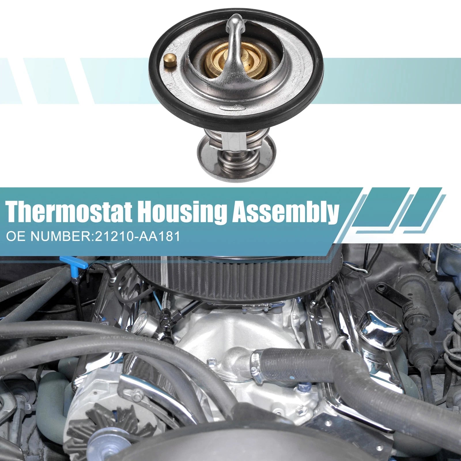 Car Coolant Thermostat Housing Assembly for Subaru Crosstrek (2013–2021)