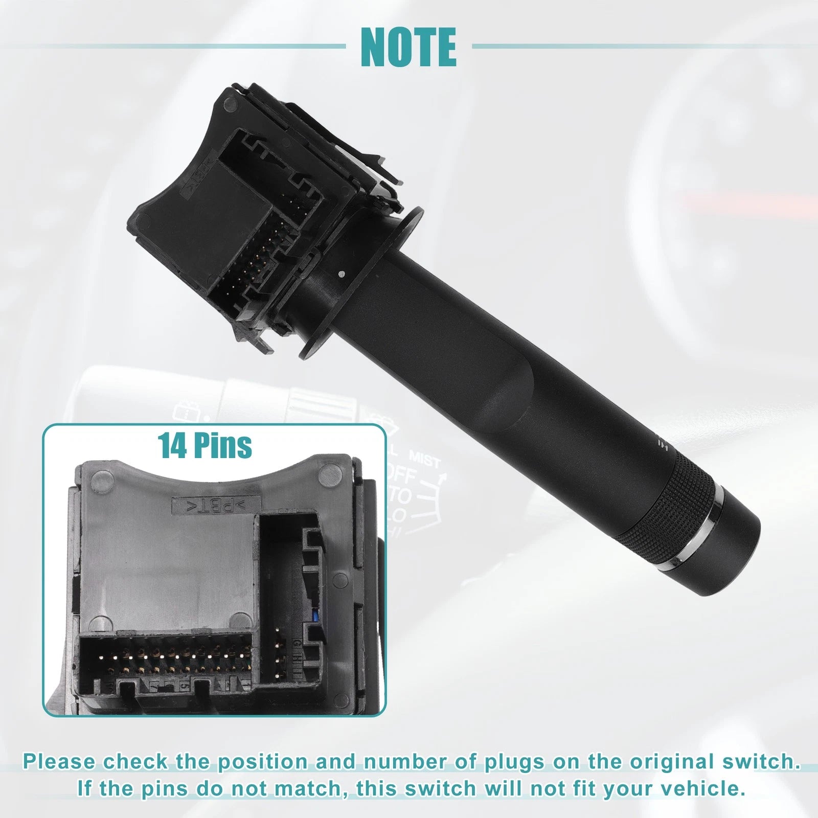 Front Windshield Wiper Switch for Buick Enclave (2014–2017) No. 15923682