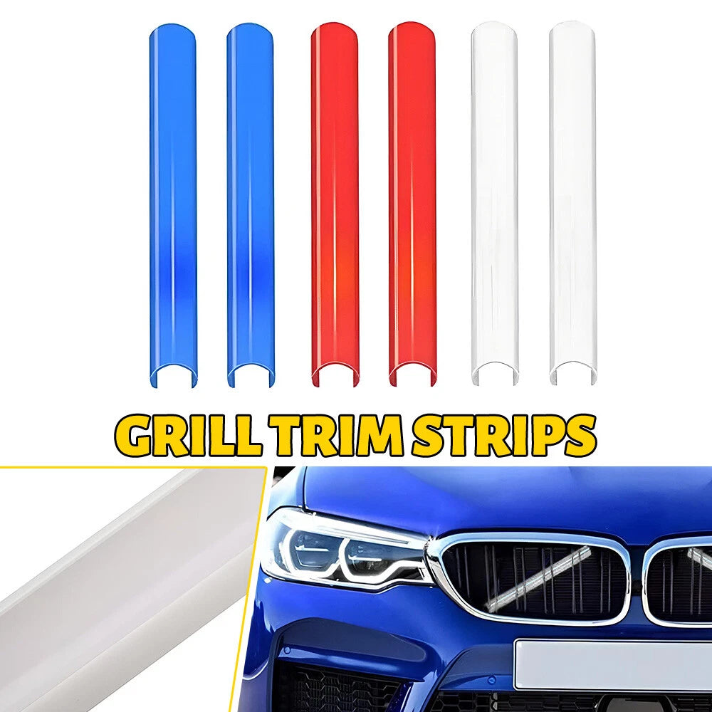 2X Front V Brace Grill Trim for BMW X3 X4 X5 (2011–2023)