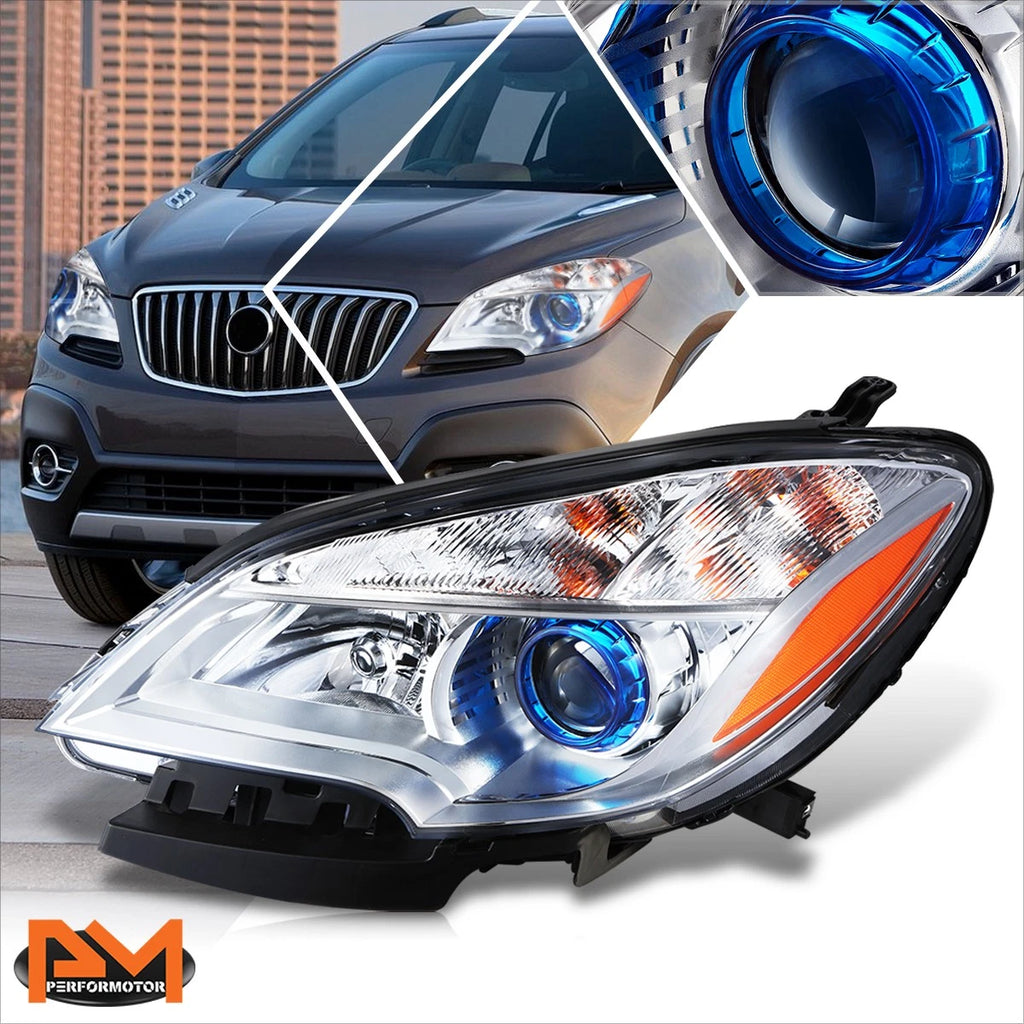 Left Side Projector Headlight for Buick Encore (2013–2016) - Chrome Housing