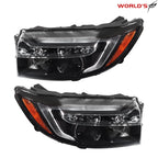 Set of 2 LED Headlights for Honda Ridgeline/Passport (2022–2025) Black