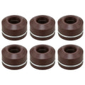 Set of 6 Engine Valve Stem Oil Seals for Mercedes W201 190E W124 260E 300CE 300E
