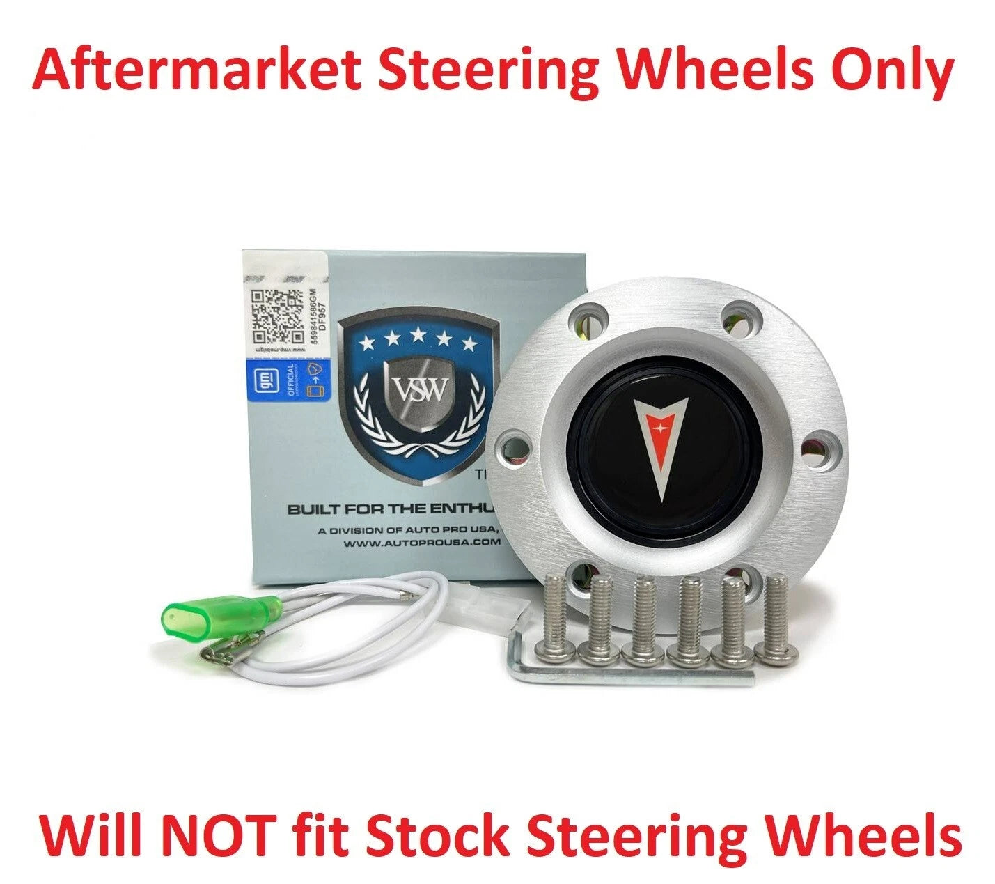 Horn Button Brushed 6 Hole Replacement for Pontiac (1960–1969)