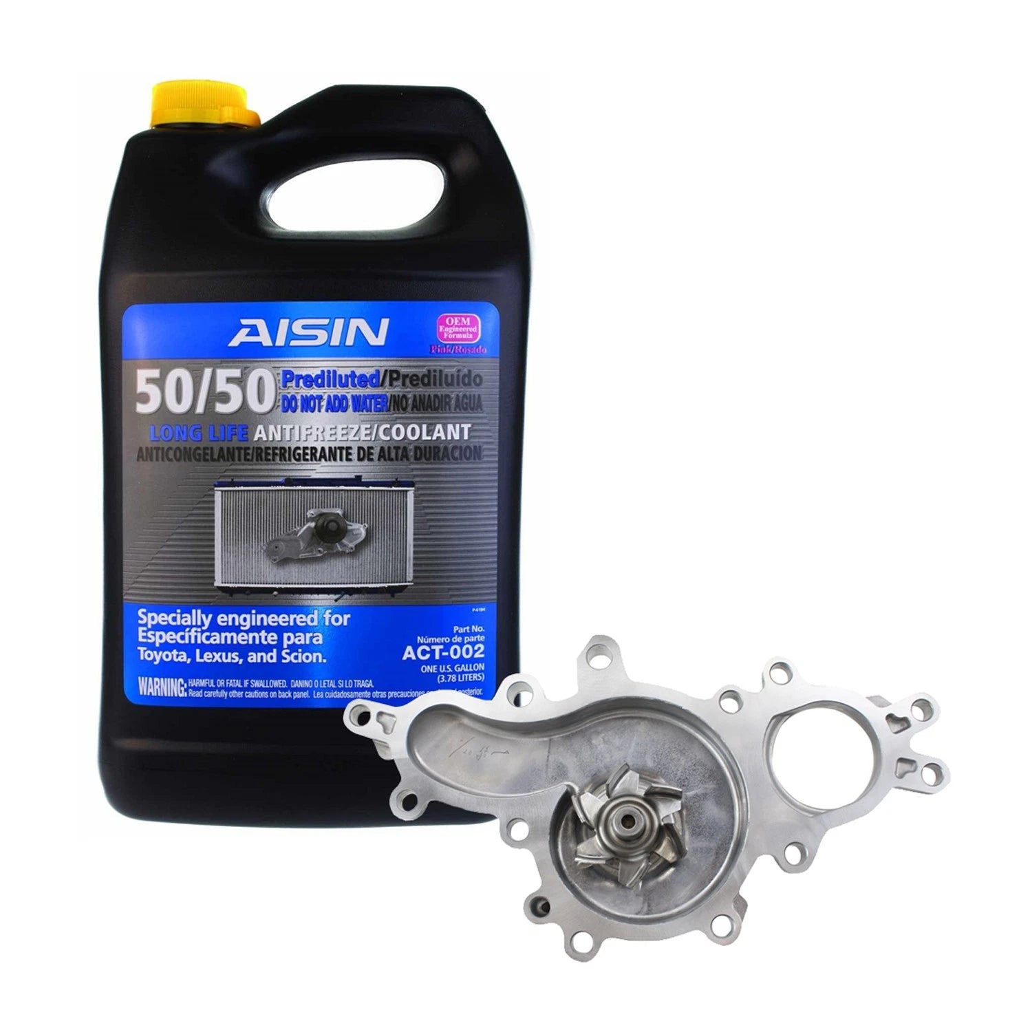 Aisin Water Pump Kit for Lexus GS F, GS460, IS F, RC F (2008–2021)