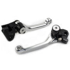 Pivot Dirt Clutch Brake Levers for Kawasaki KX450F (2006–2010, 2012) Silver