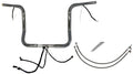 1-1/4" Round Top Handlebar Kit for Harley Davidson (EZ Install, 14", Chrome)