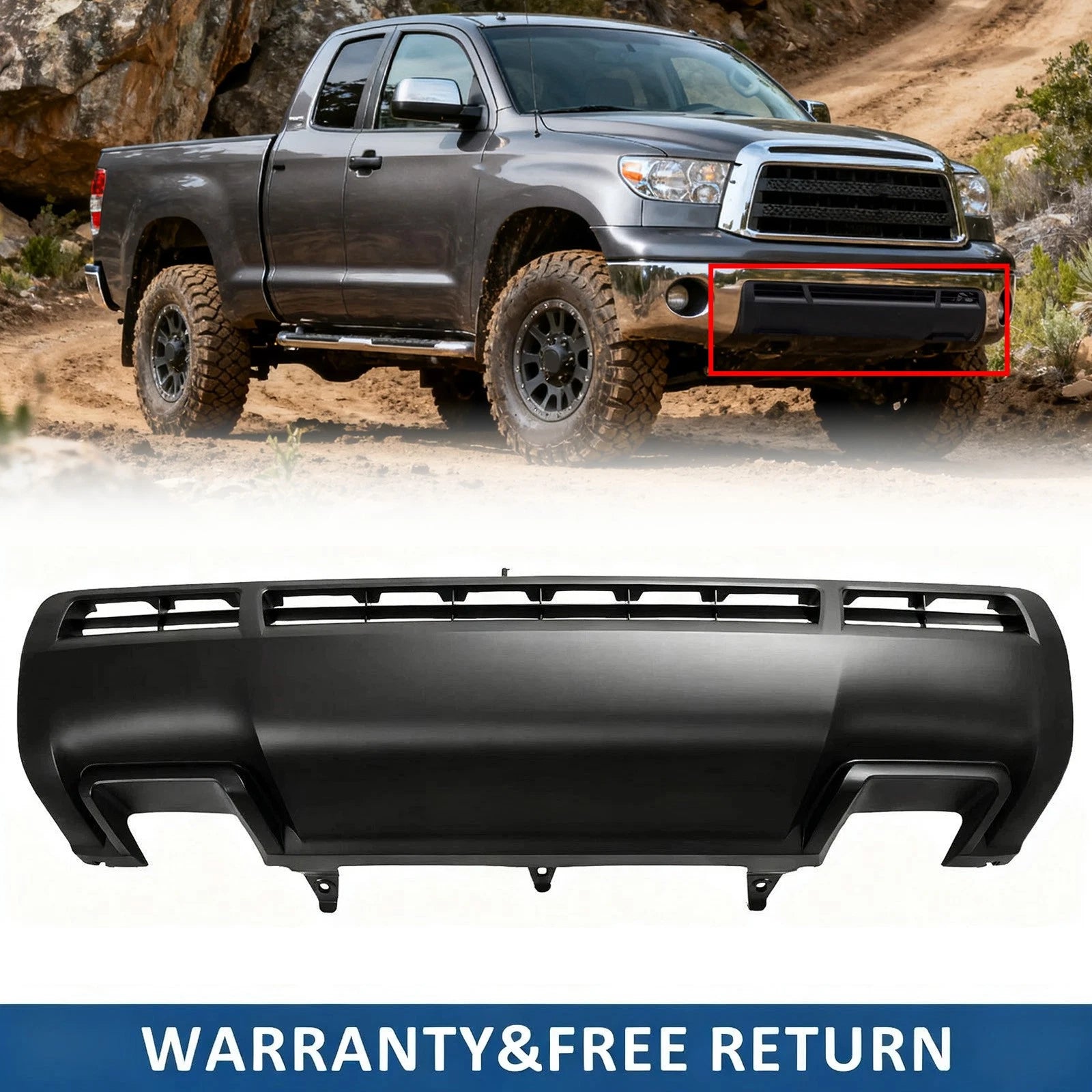 Front Lower Bumper Valance Cover Panel for Toyota Tundra (2009–2013)