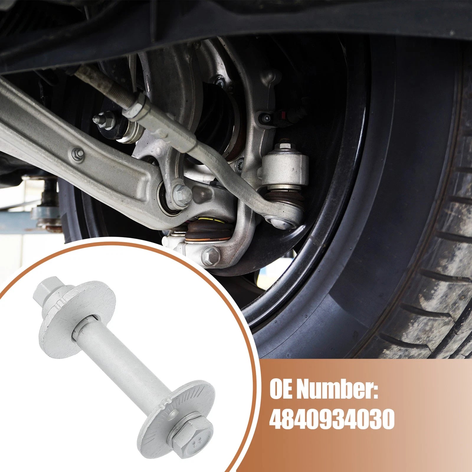 Set of 2 Eccentric Alignment Camber Bolts for Toyota Tundra (2000–2006) No. 4840934030