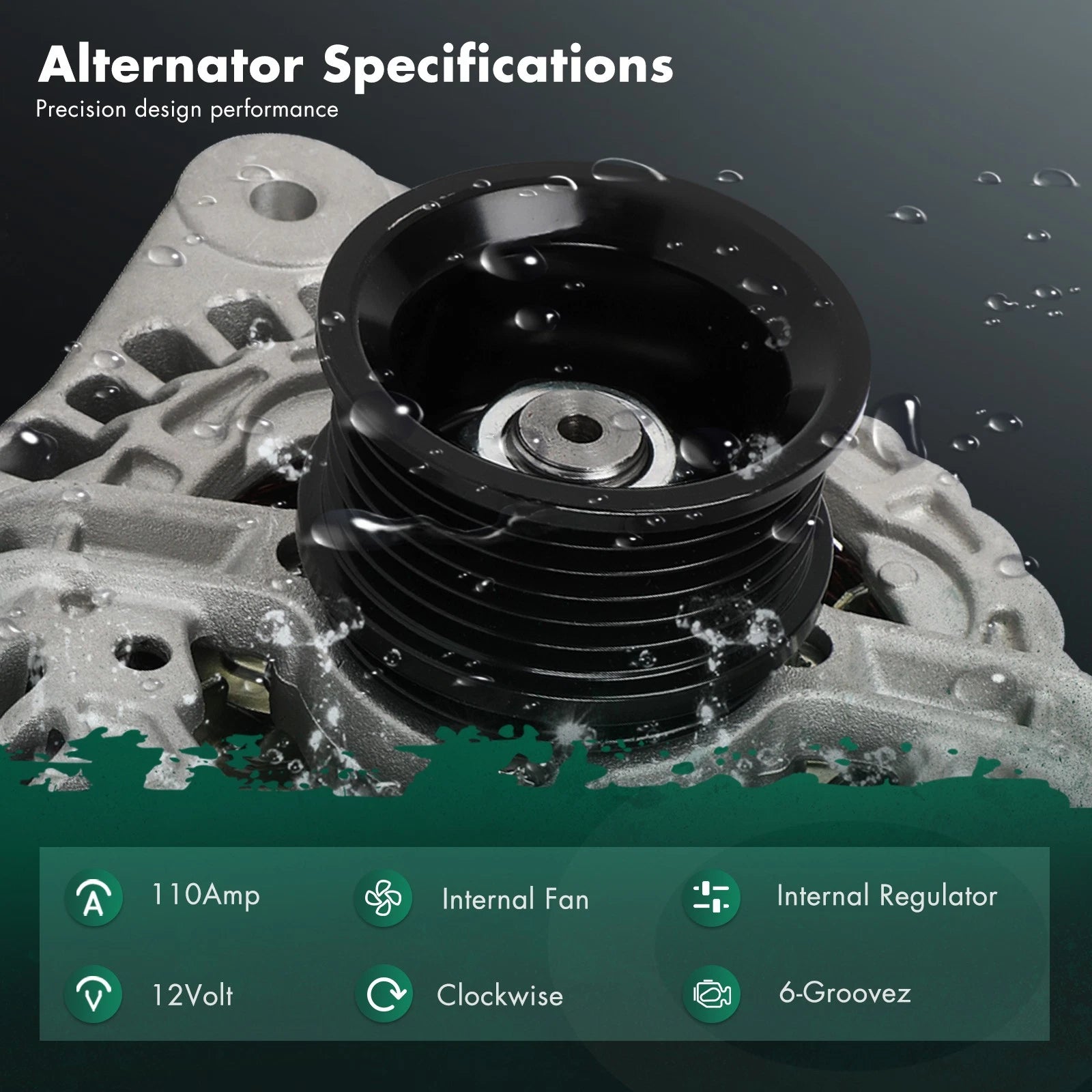 Alternator for Volkswagen Eos (2007–2008), GTI (2006–2007), Jetta (2006)
