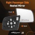 Heated Passenger Right Side Mirror Glass for Toyota Sequoia Tundra (2008–2017)