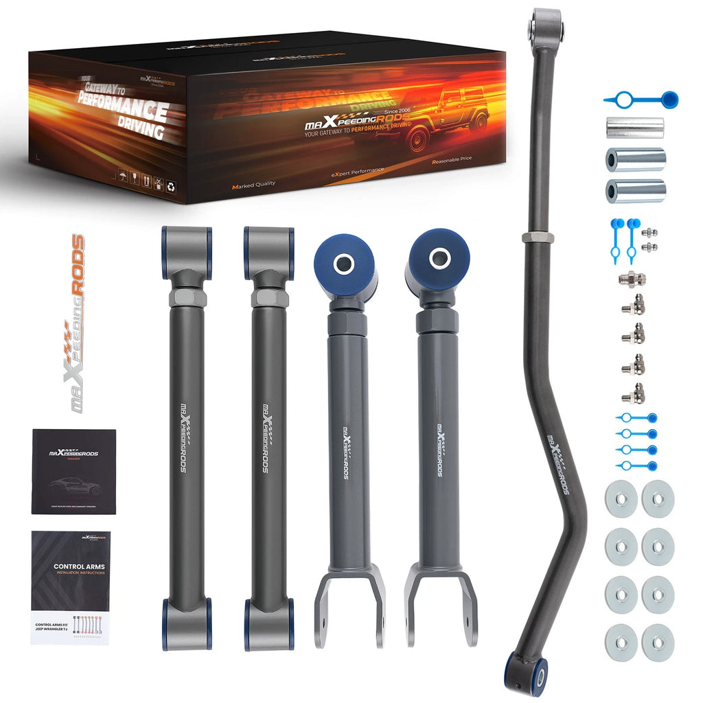 Adjustable Suspension Control Arms + Track Bar for Jeep Grand Cherokee WJ (1999–2004)