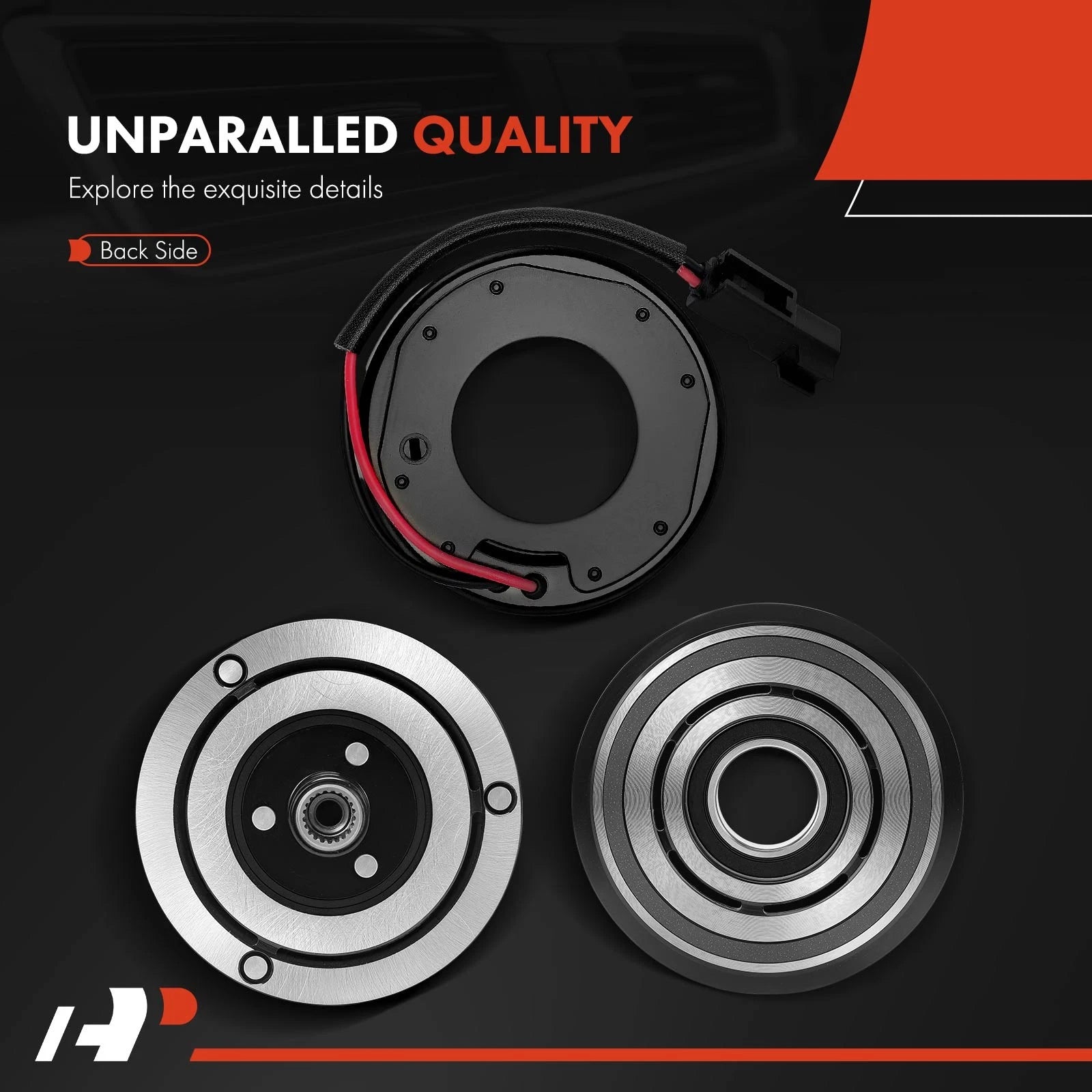 A/C Compressor Clutch Kit with 7-Groove Pulley for Ford Ranger (2013–2015)