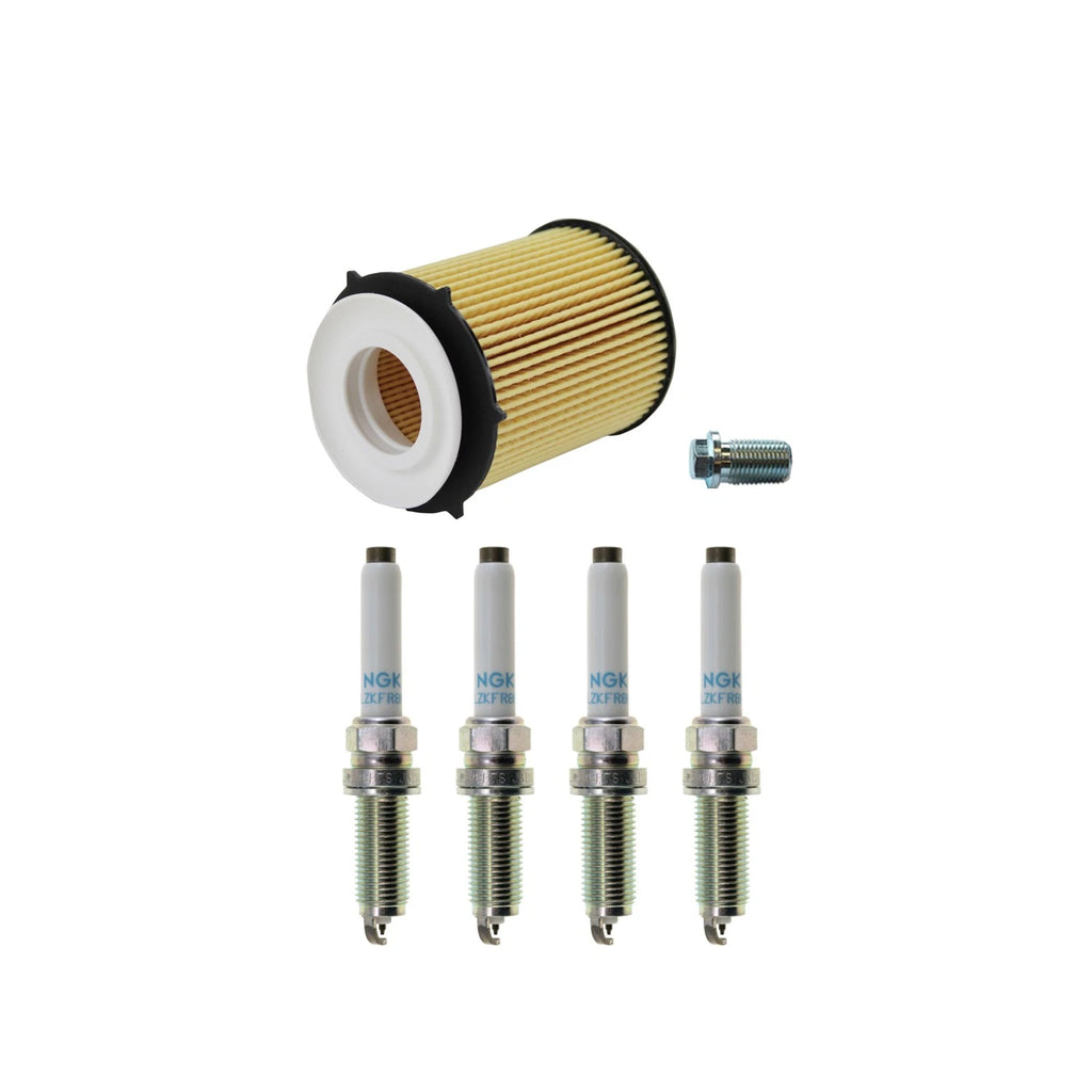 Wix Engine Oil Filter & NGK 4 Laser Iridium Spark Plugs for Mercedes CLA250 (2014–2019)