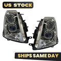 Halogen Headlight Set for Cadillac STS (2005–2011) w/ Bulbs Left+Right