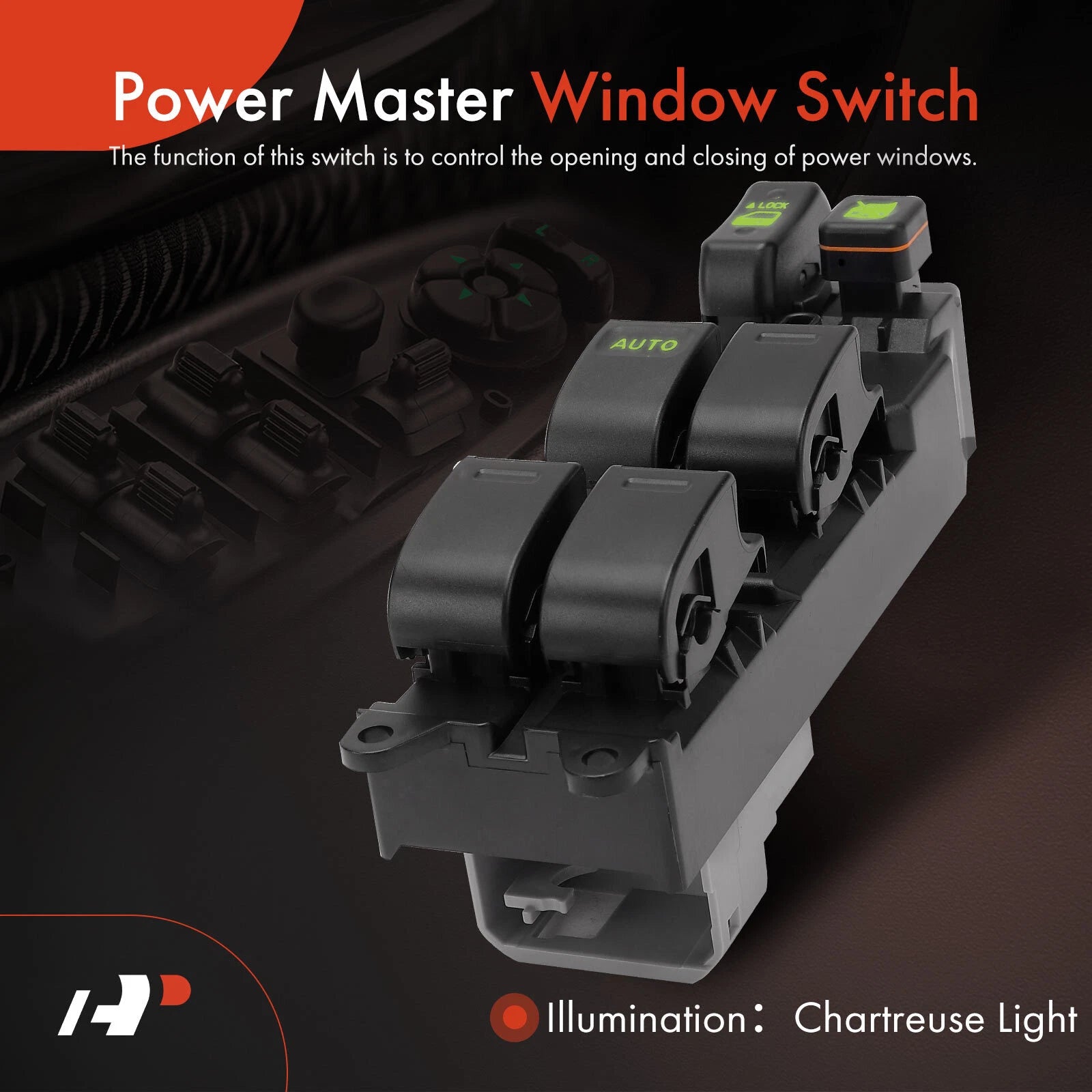 Front Left Power Window Switch for Toyota Camry (2002-2006) Sienna (2004-2009)