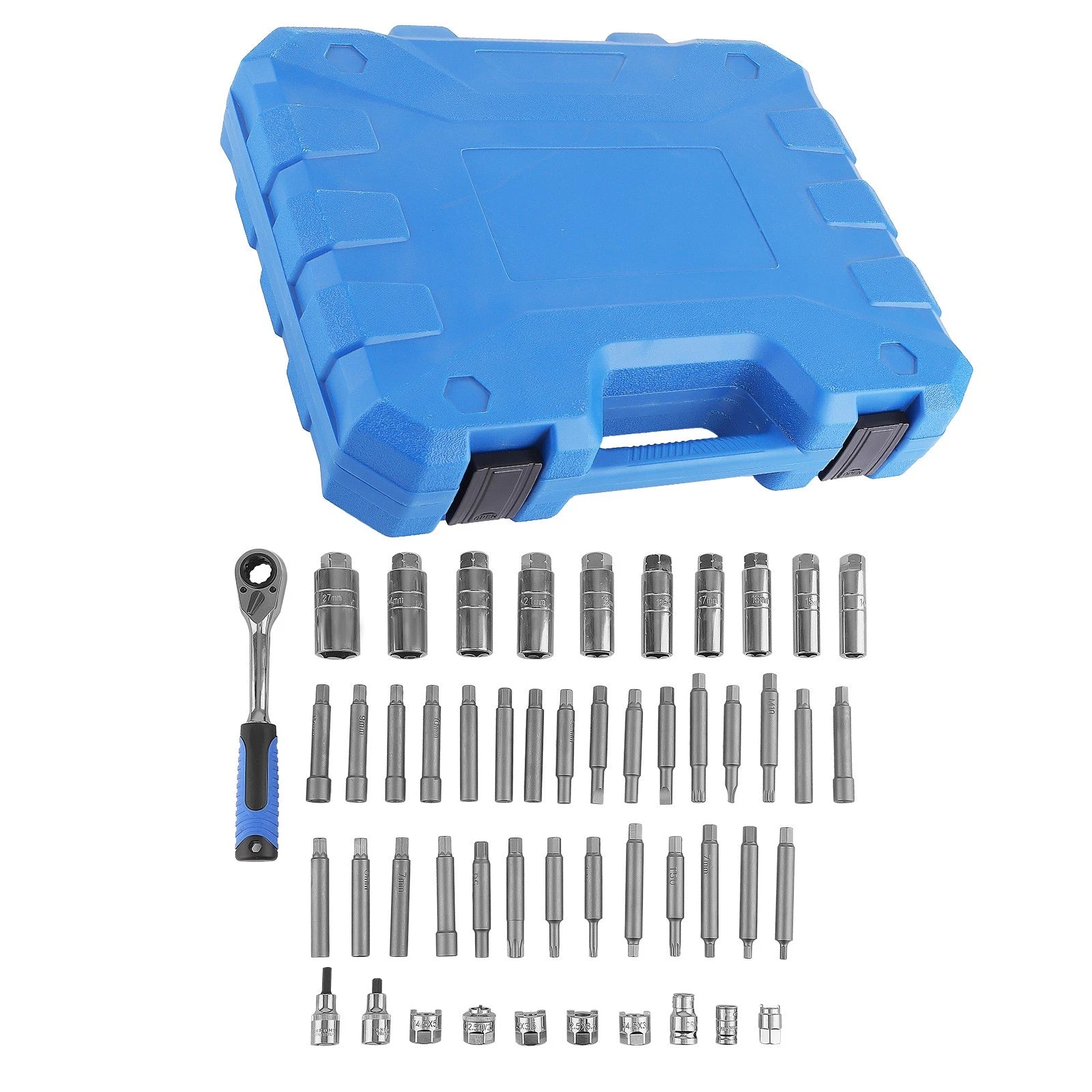 Strut Tower Top Nut Remove Install Tool for All Vehicles (50-Piece Steel) 
