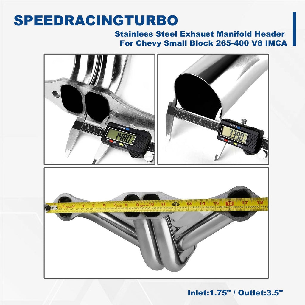 4-1 Stainless Steel Exhaust Header for Chevy Small Block 265-400 V8