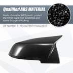 Pair Rearview Mirror Cover Cap Black Carbon Fiber for BMW F20 F22 F23 F30 F31 (2012–2019)