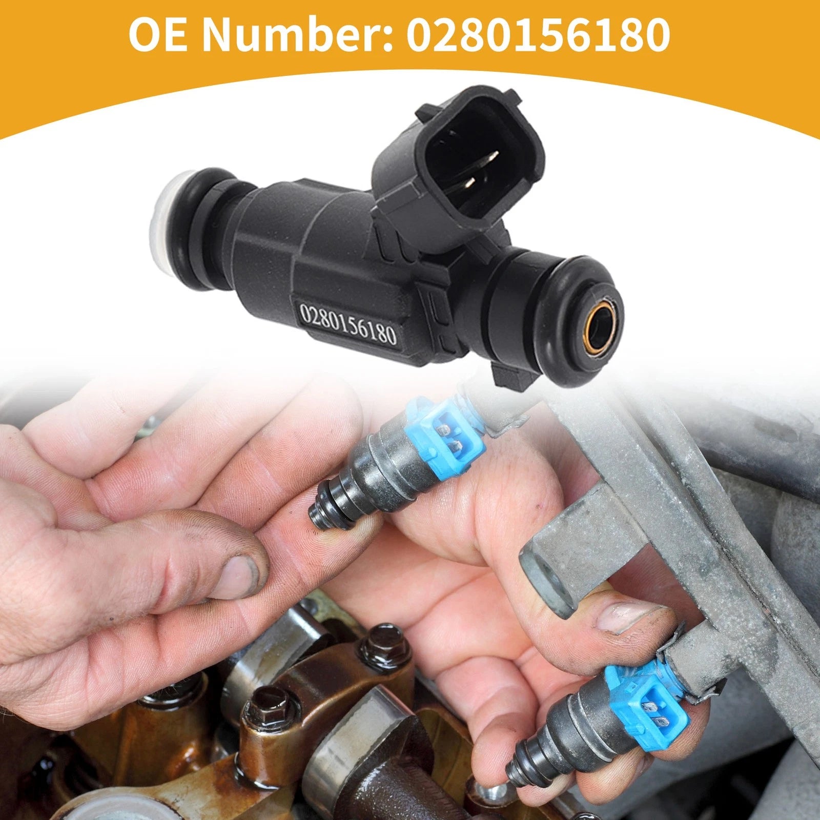 1 Pc Fuel Injector No.0280156180 for Volkswagen Phaeton 4.2 (2004–2006)