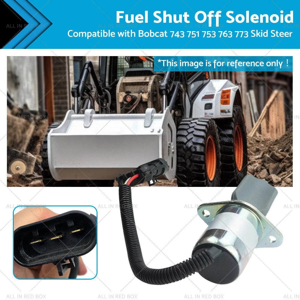 Fuel Shut Off Solenoid for Bobcat 743 751 753 763 773 (6681513 6667993)