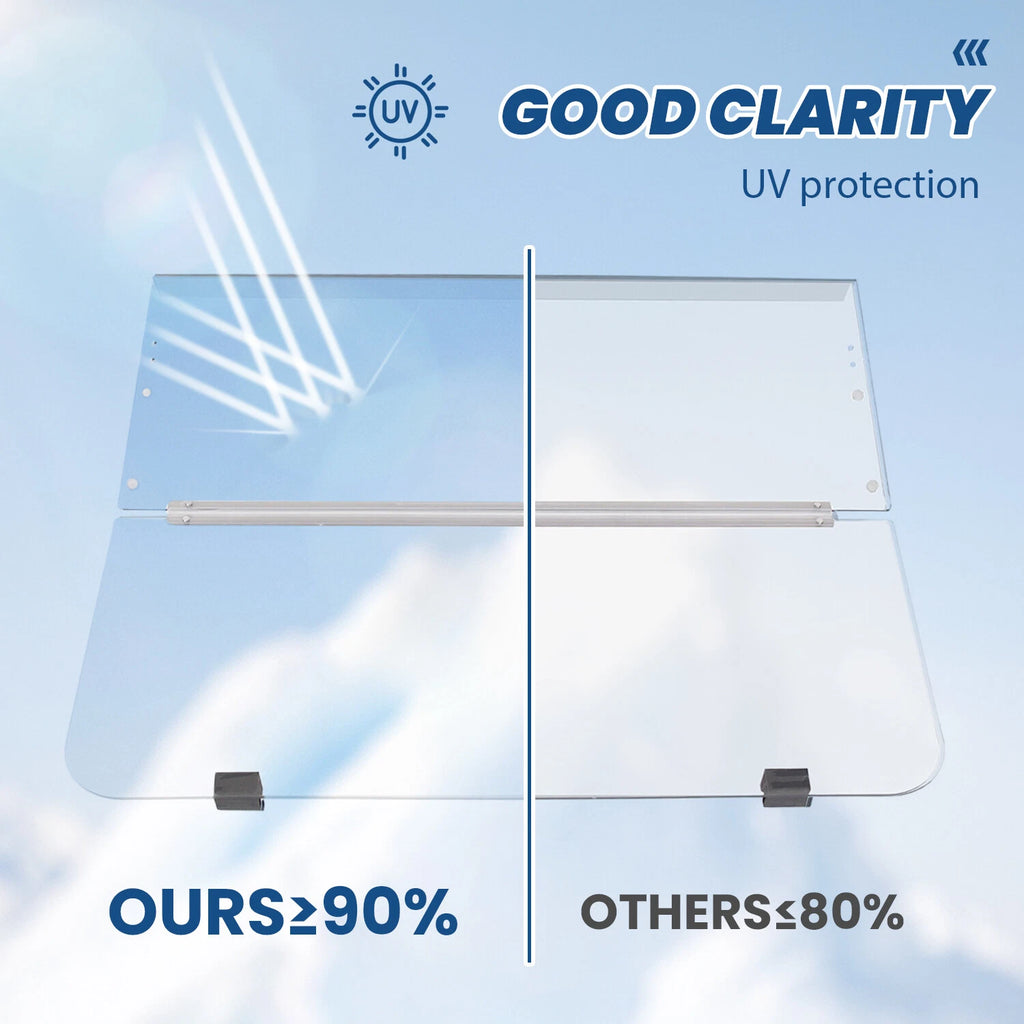 Clear PC Folding Windshield for Yamaha G14 G16 G19 (1995–2003)