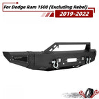 Front Bumper Assembly with Winch Plate & LED Light for Dodge Ram 1500 (2019–2022)