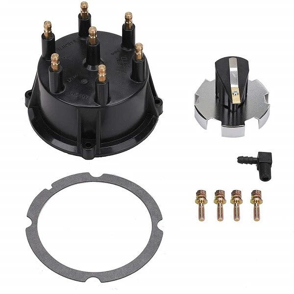 Distributor Cap and Ignition Rotor Kit for Mercruiser OMC 4.3L V6 (R.O: 815407Q5)