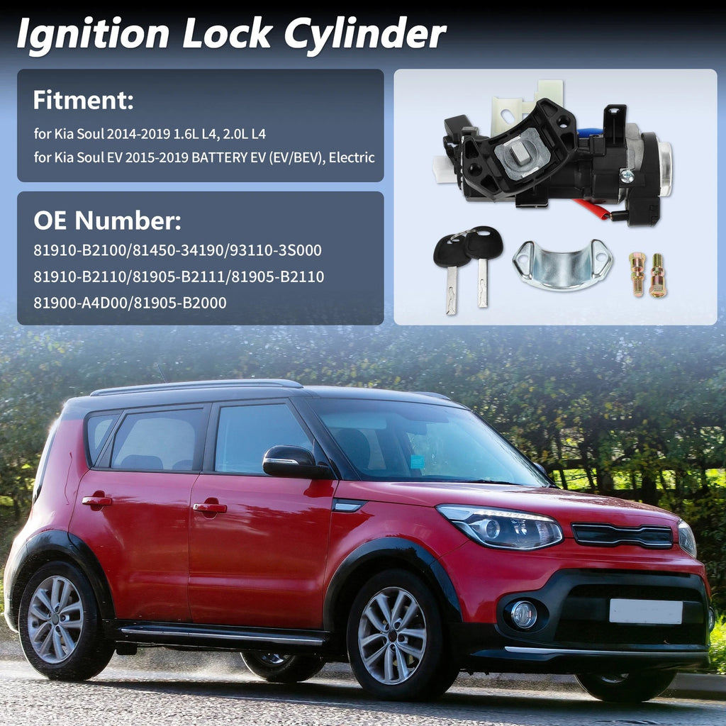 Ignition Lock Cylinder No. 81910-B2100 for Kia Soul (2014–2019)