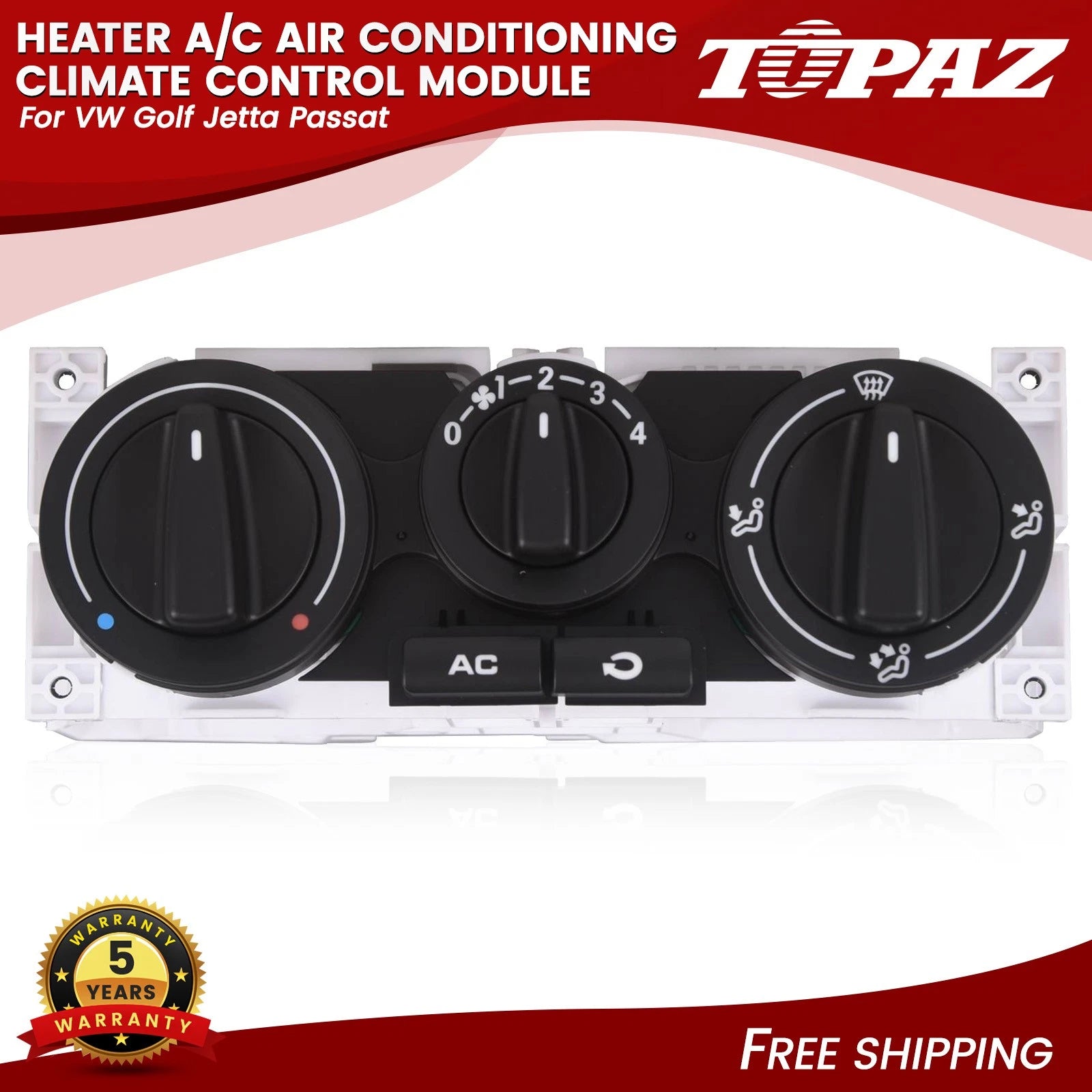 A/C Climate Control Module for VW Golf Jetta Passat 