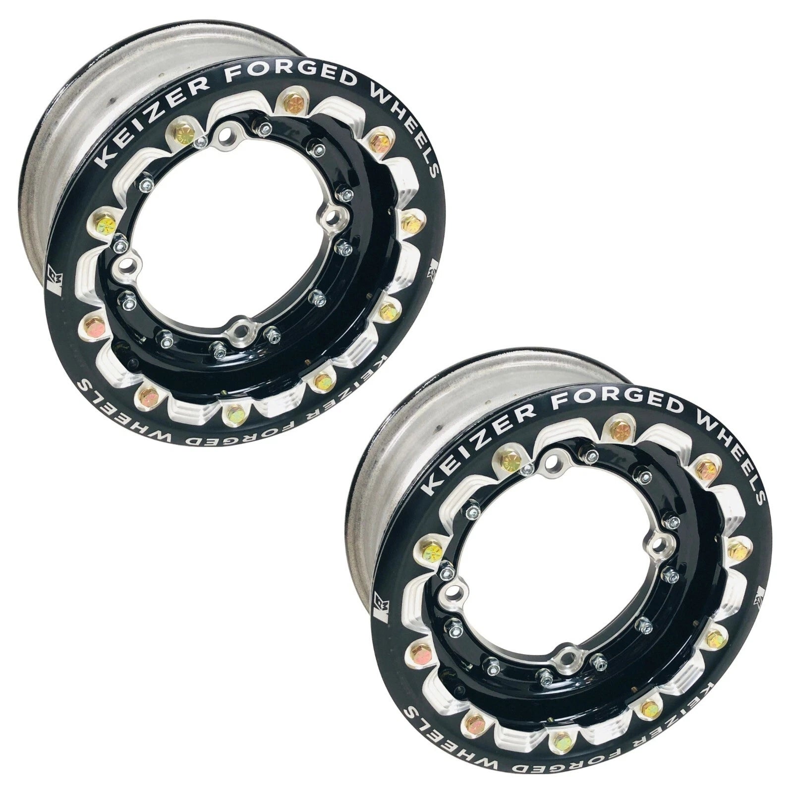 Set of 4 Beadlock Wheels for Suzuki LTR450 LTZ400 Z400 (9" Rear, 10" Front)