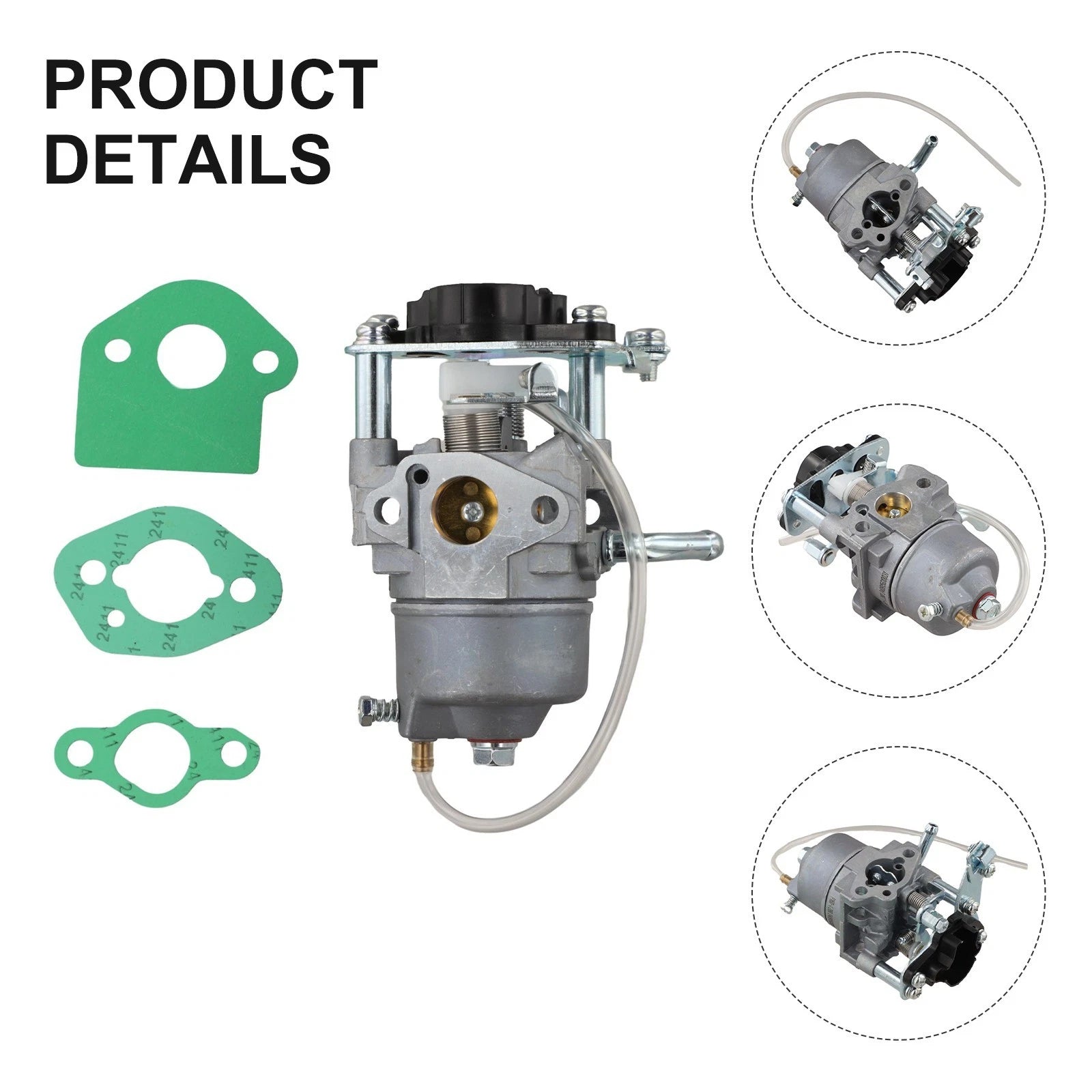 Carburetor for 1600 2000 Watt Inverter Generators (Compatible with Step Motor)