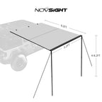NOVSIGHT Car Side Awning for SUV Rooftop Tent (5.2x8.2ft)