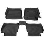 All Weather TPE Floor Mats for Ford Fusion/Lincoln MKZ (2013–2016) Black