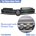 Grille with Chrome Trim for VW MK6 Golf/GTI/Jetta Sportwagen (2010–2014)