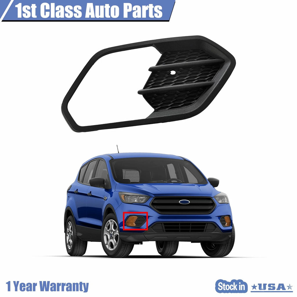 Front Right Bumper Fog Cover for Ford Escape (2017–2019)
