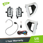 LED Fog Lights for GMC Sierra 1500 AT4/Denali/SLT (2019–2021) Pair