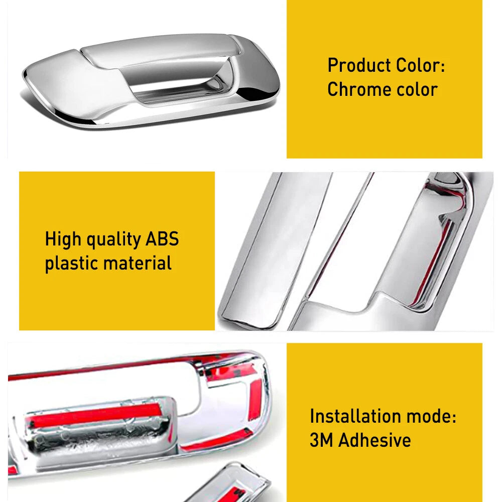 Chrome Door Handle and Tailgate Covers for Dodge Ram 1500 2500 3500 (2002–2008)