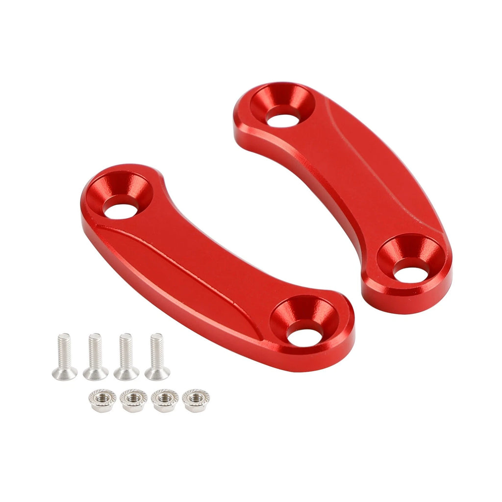 Aluminum Rear View Mirror Hole Caps Red for Kawasaki ZX10R (2016–2023)