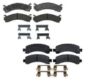 Set of 4 Semi-Met Brake Pads for GMC Savana 3500 (2010–2023)