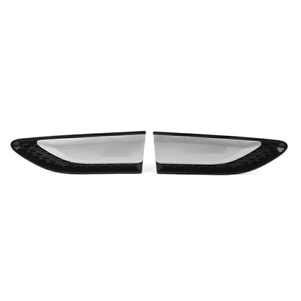 2X Fender Vent Grille Louver for Land Rover Discovery Sport (2015–2021) Silver