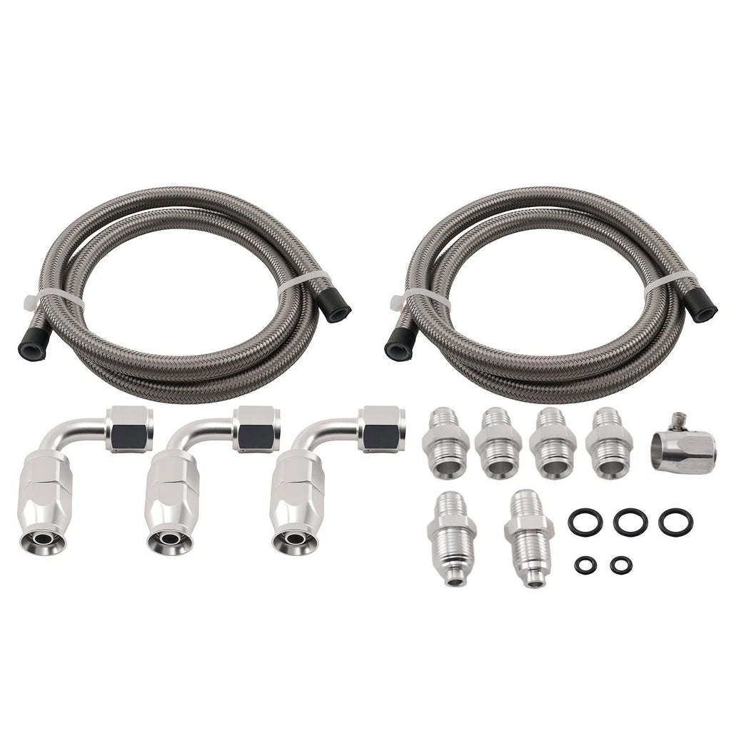3FT Stainless Steel Power Steering Pump Hose for Universal Applications