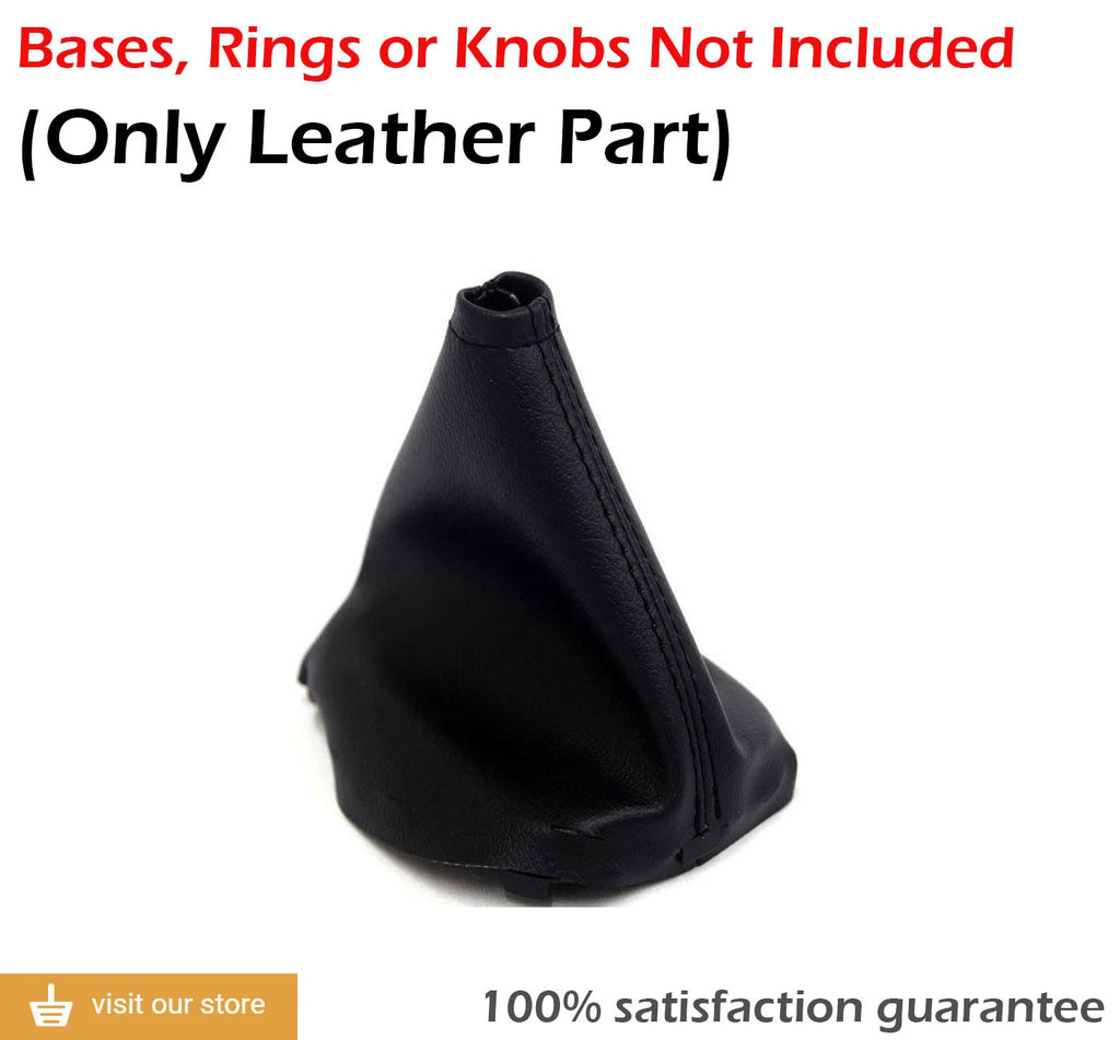 Manual Shift Boot Cover for Kia Rio (2007–2010) Black PVC Leather